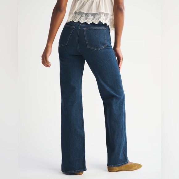 Abercrombie and fitch curve love vent hem 90s relaxed jeans 29 - Picture 3 of 14